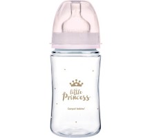 Пляшечка для годування Canpol babies Royal Baby з широким отвором 240 мл Рожева (35/234_pin)