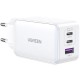 Зарядний пристрій Ugreen USB-A+2*USB-C 65W GaN Tech Fast White (CD224/15334)