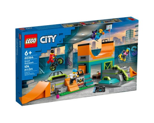 Конструктор LEGO City Вуличний скейтпарк 454 деталей (60364)