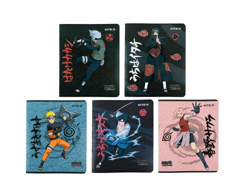 Зошит Kite Naruto 24 аркушів, клітинка (NR23-238)