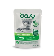 Вологий корм для кішок OASY Adult Sterilized з індичкою 85 г (8054329510308)