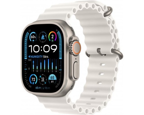 Смарт-годинник Apple Watch Ultra 2 GPS + Cellular, 49mm Titanium Case with White Ocean Band (MREJ3UL/A)