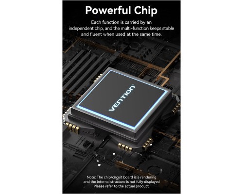 Концентратор Vention USB3.1 Type-C to HDMI/VGA/USB-C/USB3.0x3/RJ45/SD/TF/TRRS 3.5mm/PD 100W 11in1 (THTHC)