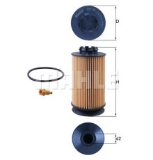 Фільтр масляний Mahle OX1175D