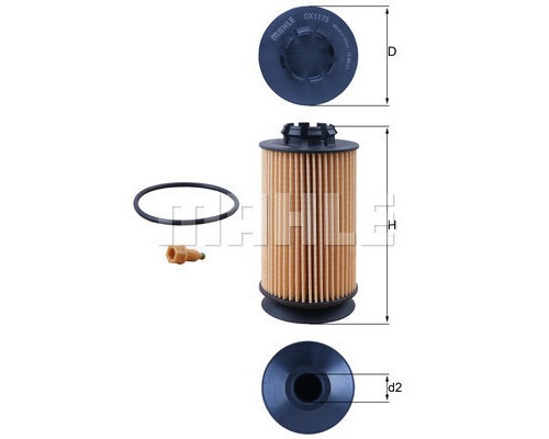 Фільтр масляний Mahle OX1175D