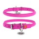 Нашийник для тварин WAUDOG Glamour з QR паспортом, круглий, M рожевий (35067)