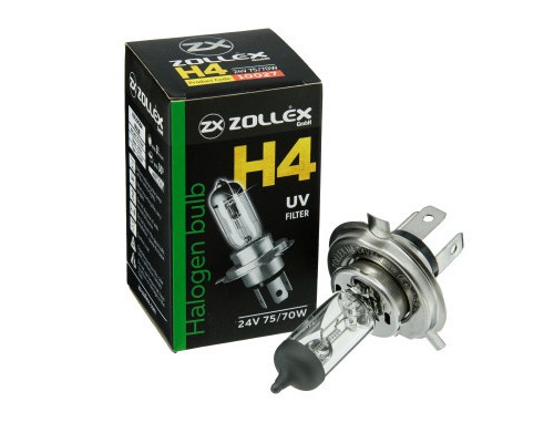 Автолампа Zollex H4 24V 75/70W 43T (2810024)