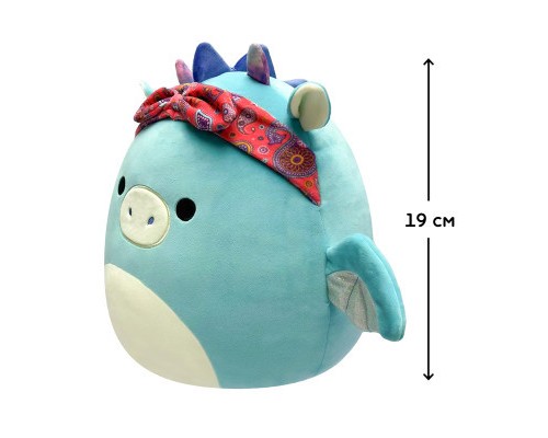 М'яка іграшка Squishmallows Дракон у бандані 19 см (SQCR04125) М'яка іграшка Squishmallows Дракон у бандані 19 см (SQCR04125)
