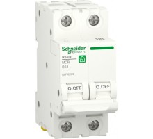 Автоматичний вимикач Schneider Electric RESI9 6kA 2P 63A В (R9F02263)