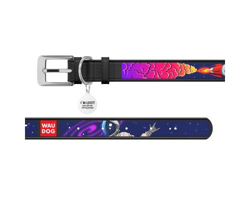 Нашийник для тварин WAUDOG Design з QR паспортом 
