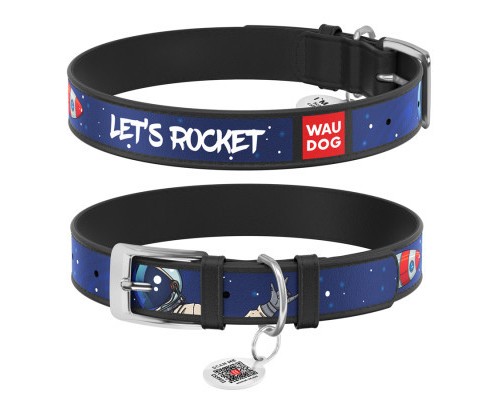 Нашийник для тварин WAUDOG Design з QR паспортом 