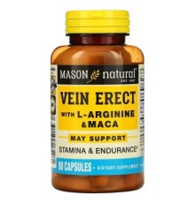 Вітамінно-мінеральний комплекс Mason Natural Підтримка Чоловічої Сили з L-аргініном та макою, Vein Erect with L- (MAV-13498)