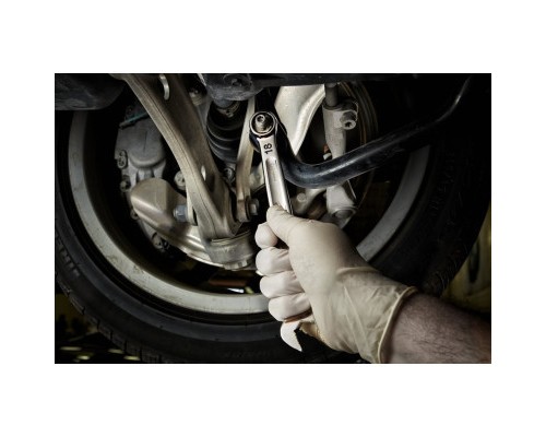 Ключ Milwaukee MAX BITE рожково-накидний з тріскачкою, 15шт, 8-22мм (4932464994)