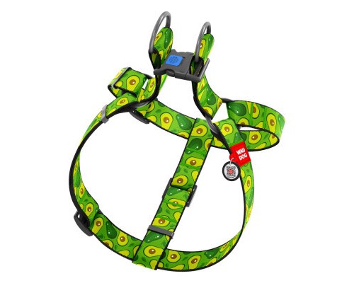 Шлея для собак WAUDOG Nylon з QR паспортом 