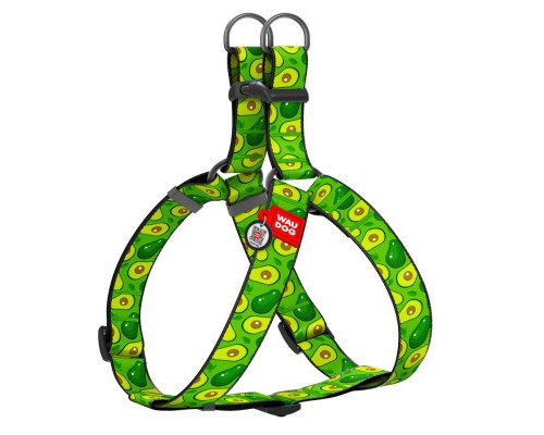 Шлея для собак WAUDOG Nylon з QR паспортом 