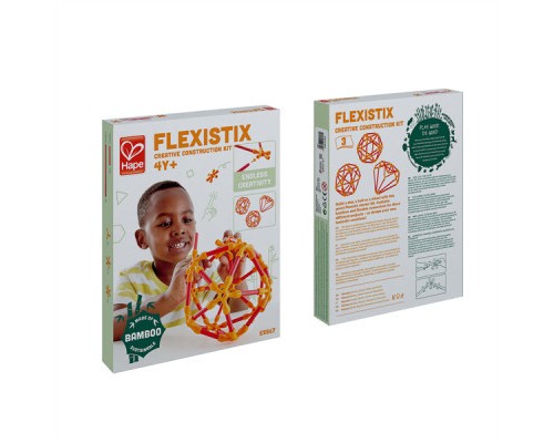 Конструктор Hape Flexistix Будівництво 66 деталей бамбуковий (E5567)