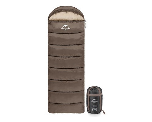 Спальний мішок Naturehike з капюшоном U250 NH20MSD07 (6°C) правий, коричневий (6927595767207-R) Спальний мішок Naturehike з капюшоном U250 NH20MSD07 (6°C) правий, коричневий (6927595767207-R)