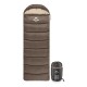 Спальний мішок Naturehike з капюшоном U250 NH20MSD07 (6°C) правий, коричневий (6927595767207-R)