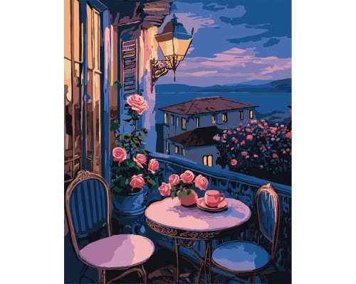 Картина по номерам Santi Вечір на балконі 40*50 (954826)