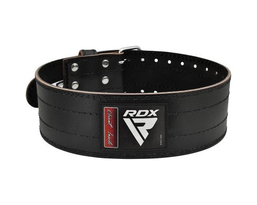 Атлетичний пояс RDX для пауерліфтингу RD1 шкіряний Black L (WPB-RD1B-L)