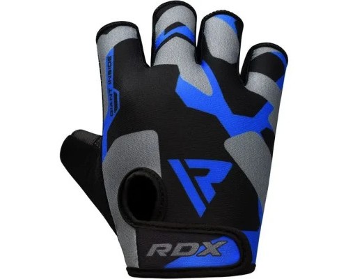 Рукавички для фітнесу RDX F6 Sumblimation Blue L (WGS-F6U-L)
