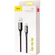 Дата кабель USB 2.0 AM to Lightning 1.0m 2A C-shaped Black Baseus (CALCD-01)