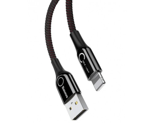 Дата кабель USB 2.0 AM to Lightning 1.0m 2A C-shaped Black Baseus (CALCD-01)