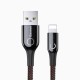 Дата кабель USB 2.0 AM to Lightning 1.0m 2A C-shaped Black Baseus (CALCD-01)