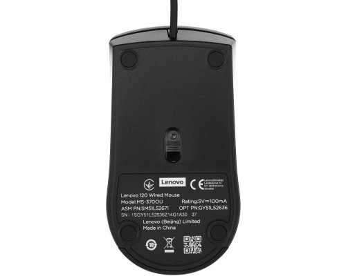 Мишка Lenovo 120 USB Black (GY51L52636)