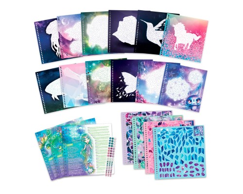 Набір для творчості Nebulous Stars Скетчбук Стікери за номерами (11129)