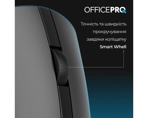 Мишка OfficePro M175B Silent Click Wireless Black (M175B)