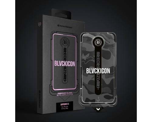 Скло захисне Armorstandart Black Icon Supreme EZ iPhone 14 Pro Max (ARM79260)