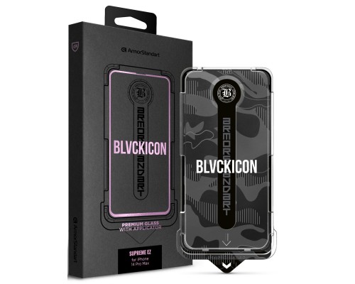 Скло захисне Armorstandart Black Icon Supreme EZ iPhone 14 Pro Max (ARM79260)
