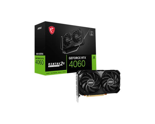 Відеокарта MSI GeForce RTX4060 8Gb VENTUS 2X BLACK (RTX 4060 VENTUS 2X BLACK 8G)