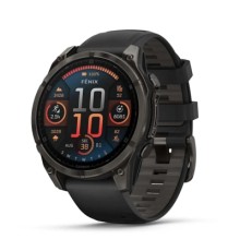 Смарт-годинник Garmin fenix 8 47mm, AMOLED, Saph, CrbnGryTi/Blk, Blk/PebbleGryBnd, GPS (010-02904-21)