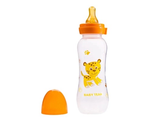 Пляшечка для годування Baby Team З латексною соскою 250 мл (4824428013109)