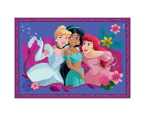 Пазл Clementoni 4 в 1 Princess, 12,16,20 та 24 елементи (21517)