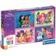Пазл Clementoni 4 в 1 Princess, 12,16,20 та 24 елементи (21517)