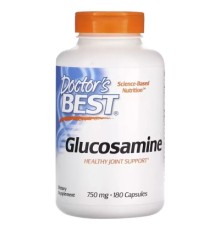 Вітамінно-мінеральний комплекс Doctor's Best Глюкозамін Сульфат, 750 мг, Glucosamine Sulfate, 180 капсул (DRB-00086)