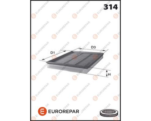 Повітряний фільтр для автомобіля EUROREPAR E147174