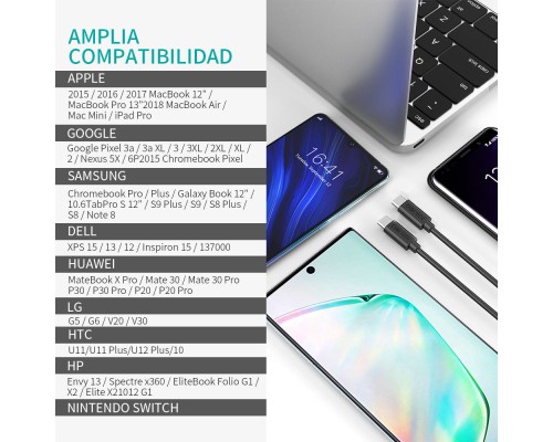 Дата кабель Кабель USB 2.0 Type-C M-M, 0.5 м,чорний Choetech Choetech (CC0001-V4-PE)
