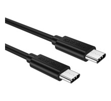 Дата кабель Кабель USB 2.0 Type-C M-M, 0.5 м,чорний Choetech Choetech (CC0001-V4-PE)