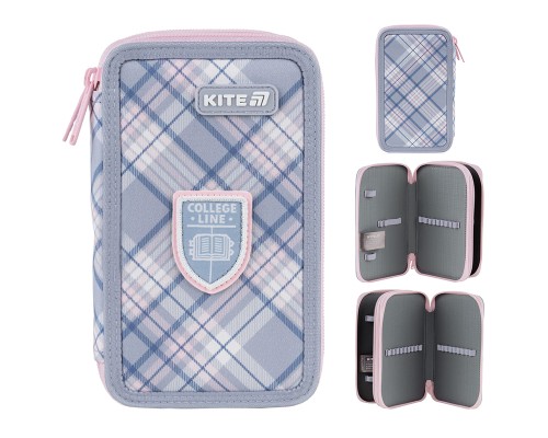 Пенал Kite 623 College Line Girl, 2 відділення (K25-623-1)