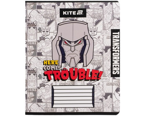 Зошит Kite Transformers, 12 аркушів, клітинка (TF25-232)