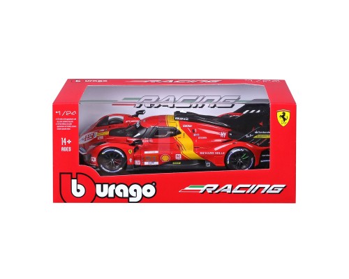 Машина Bburago Ferrari 499P LMH (124) (18-26309)