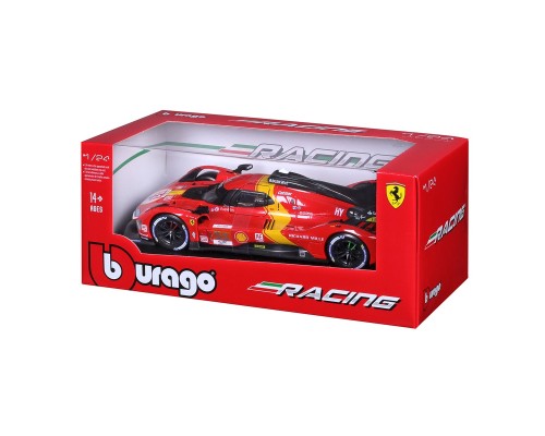 Машина Bburago Ferrari 499P LMH (124) (18-26309)