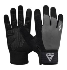 Рукавички для фітнесу RDX W1 Full Finger Plus Grey S (WGA-W1FG-S+)