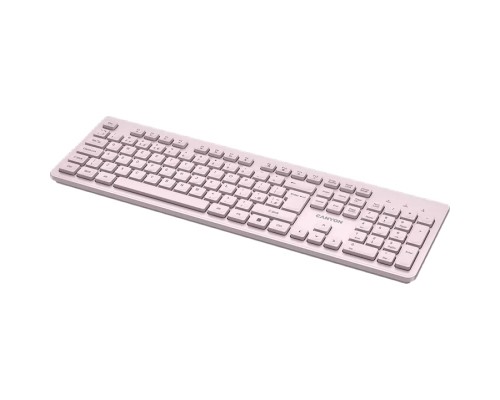 Клавіатура Canyon HKB-W01 Silent Wireless UA Beige (CNS-HKBW01BG)