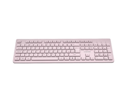 Клавіатура Canyon HKB-W01 Silent Wireless UA Beige (CNS-HKBW01BG)