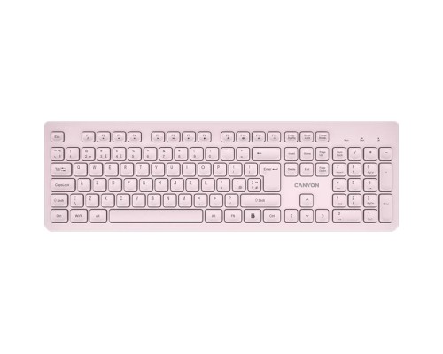 Клавіатура Canyon HKB-W01 Silent Wireless UA Beige (CNS-HKBW01BG)
